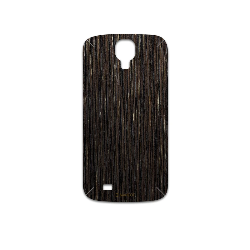 برچسب پوششی ماهوت مدل Dark-Gold-Stripes-Wood مناسب برای گوشی موبایل سامسونگ Galaxy S4