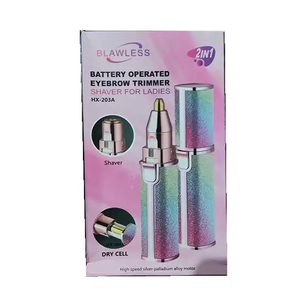 مو زن گوش و بینی بلاولیس مدل DRY CELL طرح رنگین کمان