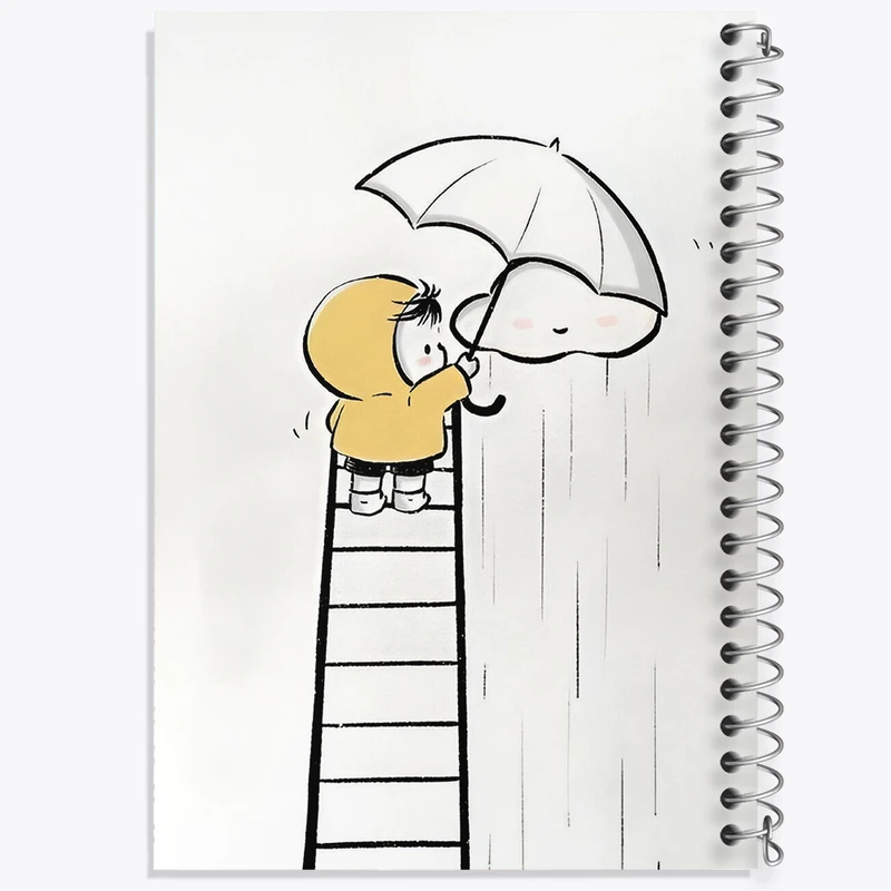 دفتر لیست خرید 50 برگ خندالو طرح کودکانه کیوت کد N3268