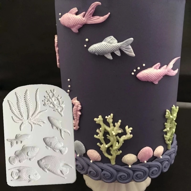 سیلیکون قالب گیری به گز مدل ماهی اقیانوسی