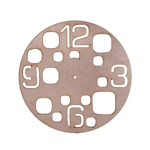 اسلایس چوبی مدل ساعت دیواری طرح چهار خانه کد 05
