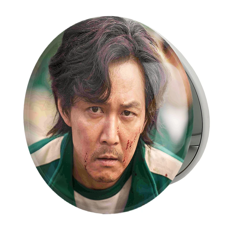 آینه جیبی خندالو طرح سونگ گی هون بازی مرکب Squid Game مدل تاشو کد 10818 