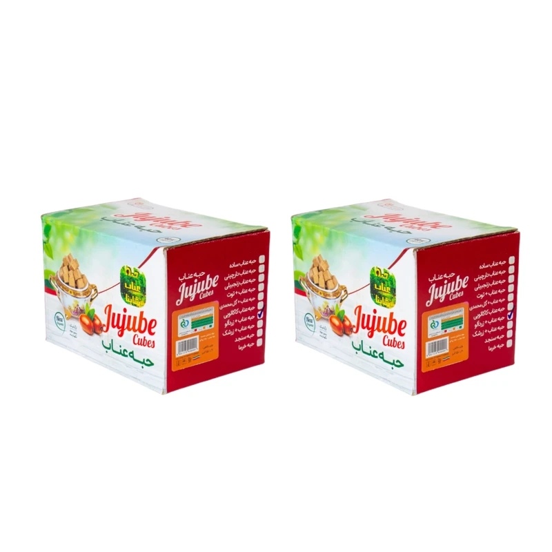 قند رژیمی حبه عناب زرد آلو شاینا - 500 گرم مجموعه 2 عددی