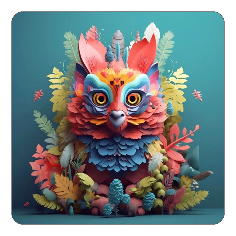 مگنت کاکتی طرح حیوانات رنگی مدل mp25634