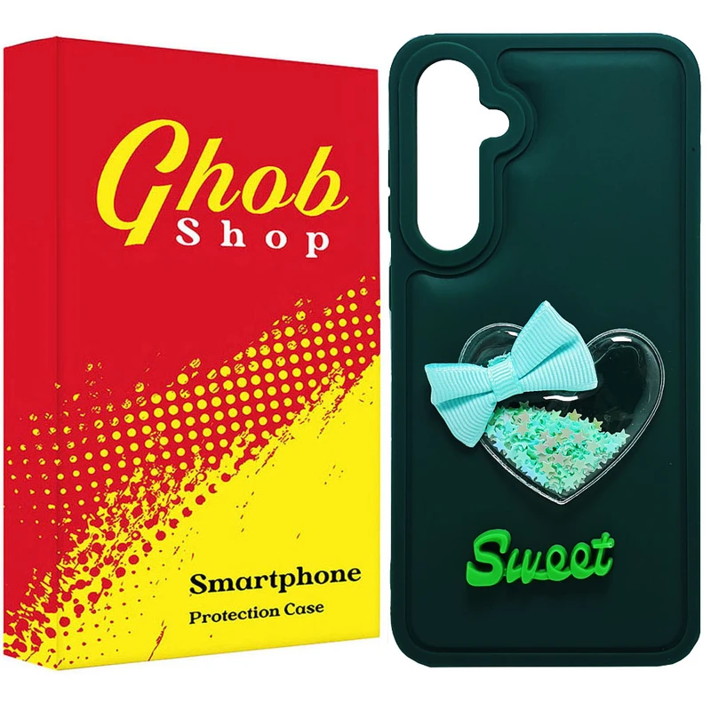 کاور قاب شاپ مدل قلب طرح دخترانه مناسب برای گوشی موبایل سامسونگ Galaxy S23 FE / S23 FE 5G