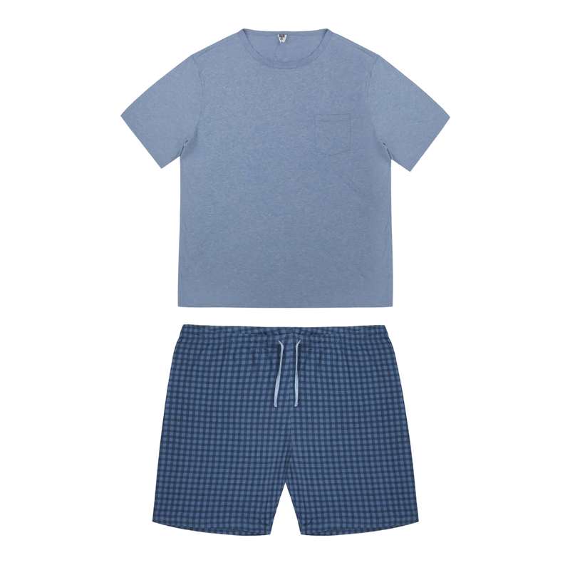 ست تی شرت و شلوارک مردانه لوچیانو مدل lc55554