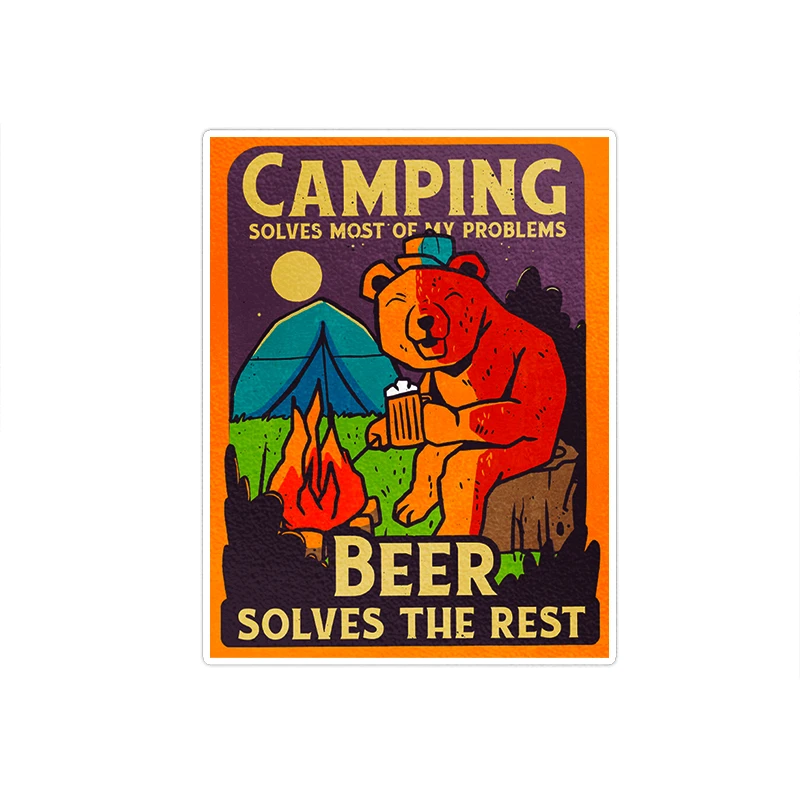 استیکر تزئینی موبایل و تبلت ماسا دیزاین مدل stkv0276 طرح camping
