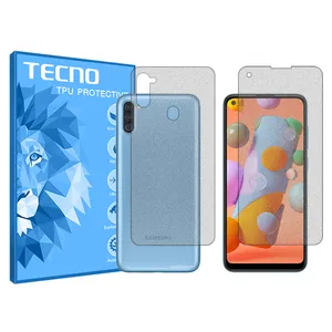 Matte tecno screen protector, HyMTT model, suitable for Samsung Galaxy A11 mobile phone, along with the phone back protector