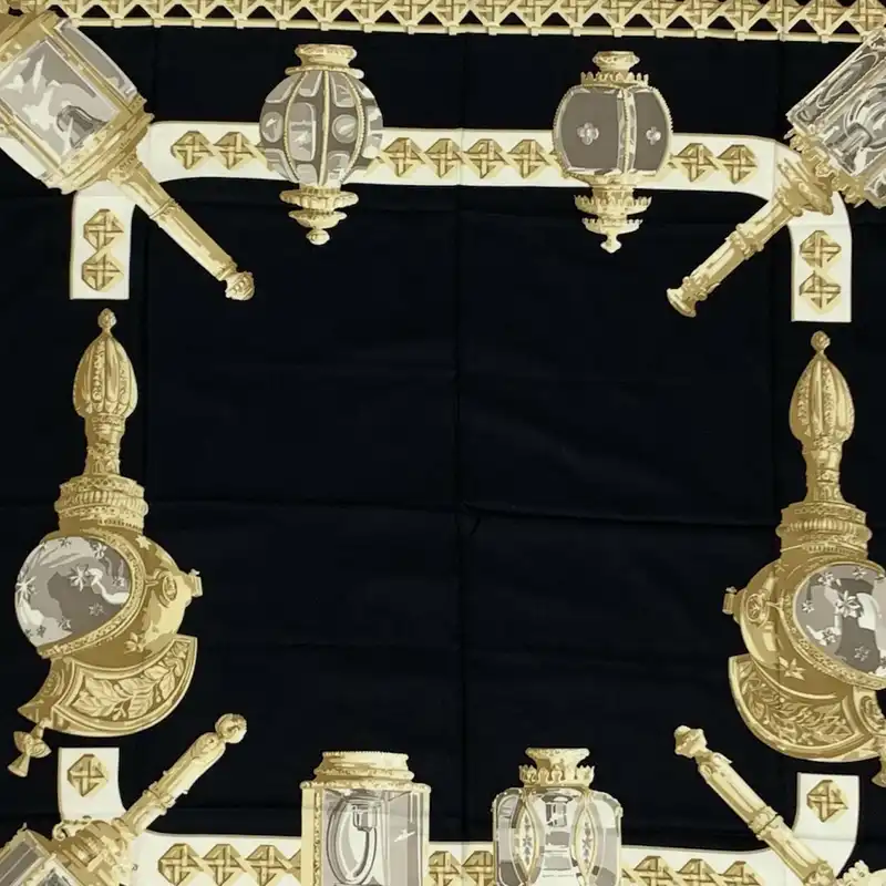 روسری زنانه مدل ابریشم ژاکارد دور دست دوز لاکچری کد 103