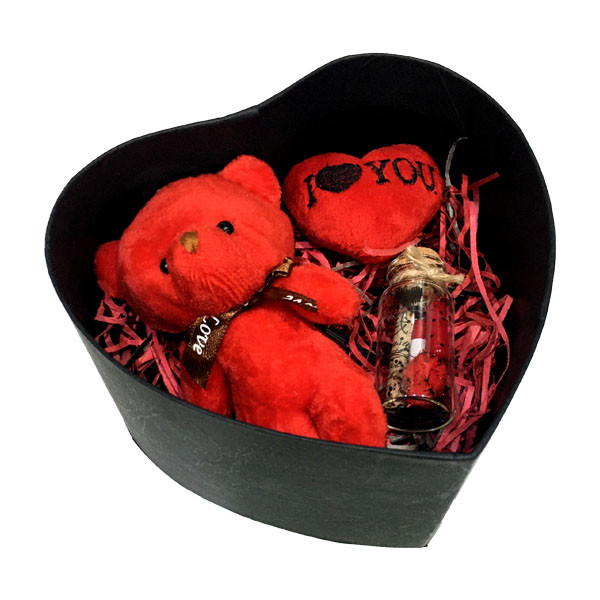 ست هدیه عروسک طرح قلب مدل B25D36