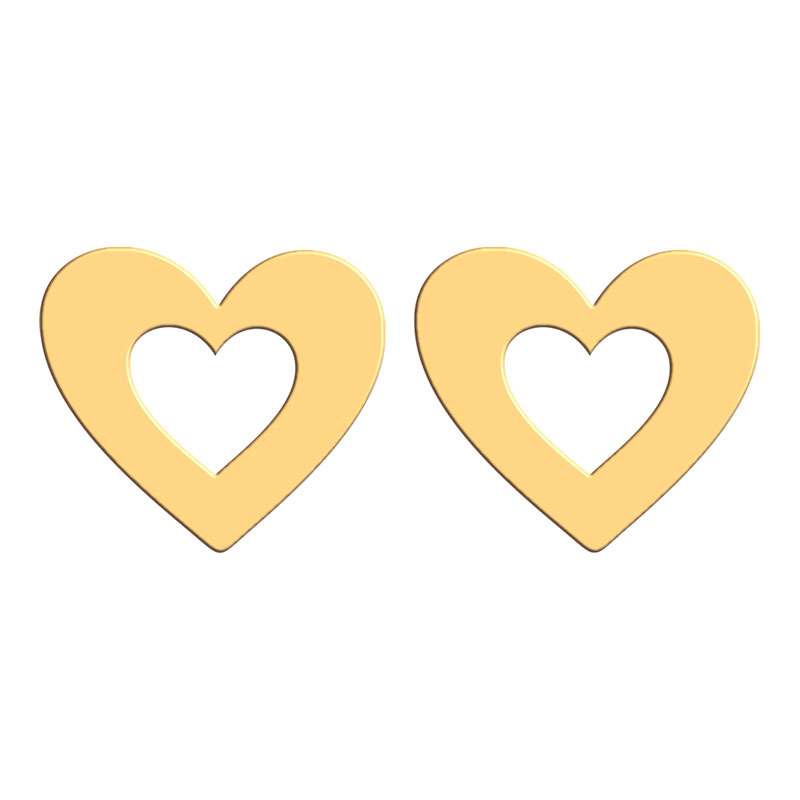 گوشواره طلا 18 عیار زنانه فرشته طرح قلب WEL-000351 گوشواره طلا 18 عیار زنانه فرشته طرح قلب WEL-000351