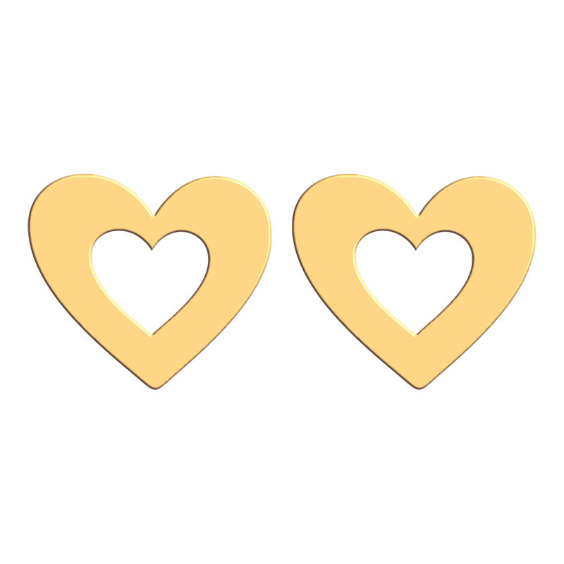 گوشواره طلا 18 عیار زنانه فرشته طرح قلب WEL-000351 گوشواره طلا 18 عیار زنانه فرشته طرح قلب WEL-000351