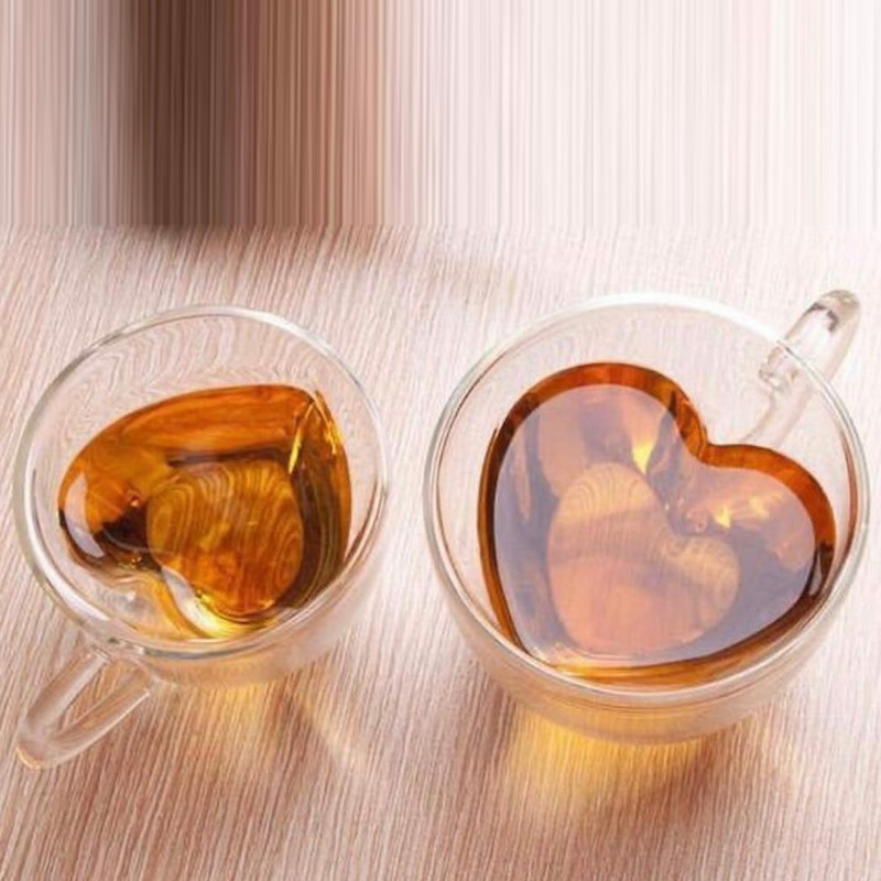 فنجان مدل دو جداره قلبی