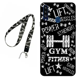 Megafone Gym 0010 Cover For Samsung Galaxy A20 S Mobile Neckband