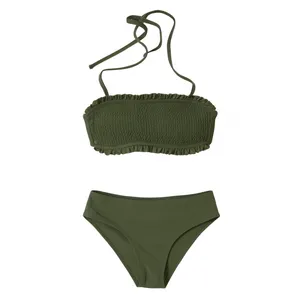 مایو دو تکه زنانه کاپشی مدل CAA12C3F126RR