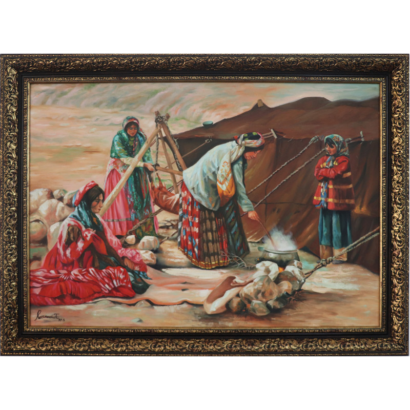 تابلو نقاشی رنگ روغن
طرح عشایر کد 01