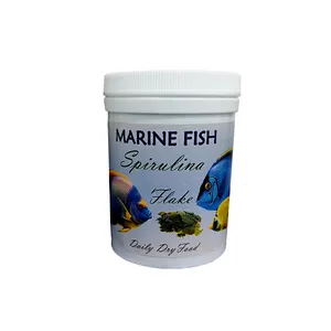 غذای ماهی اب شور مدل spirulina flake وزن 50 گرم