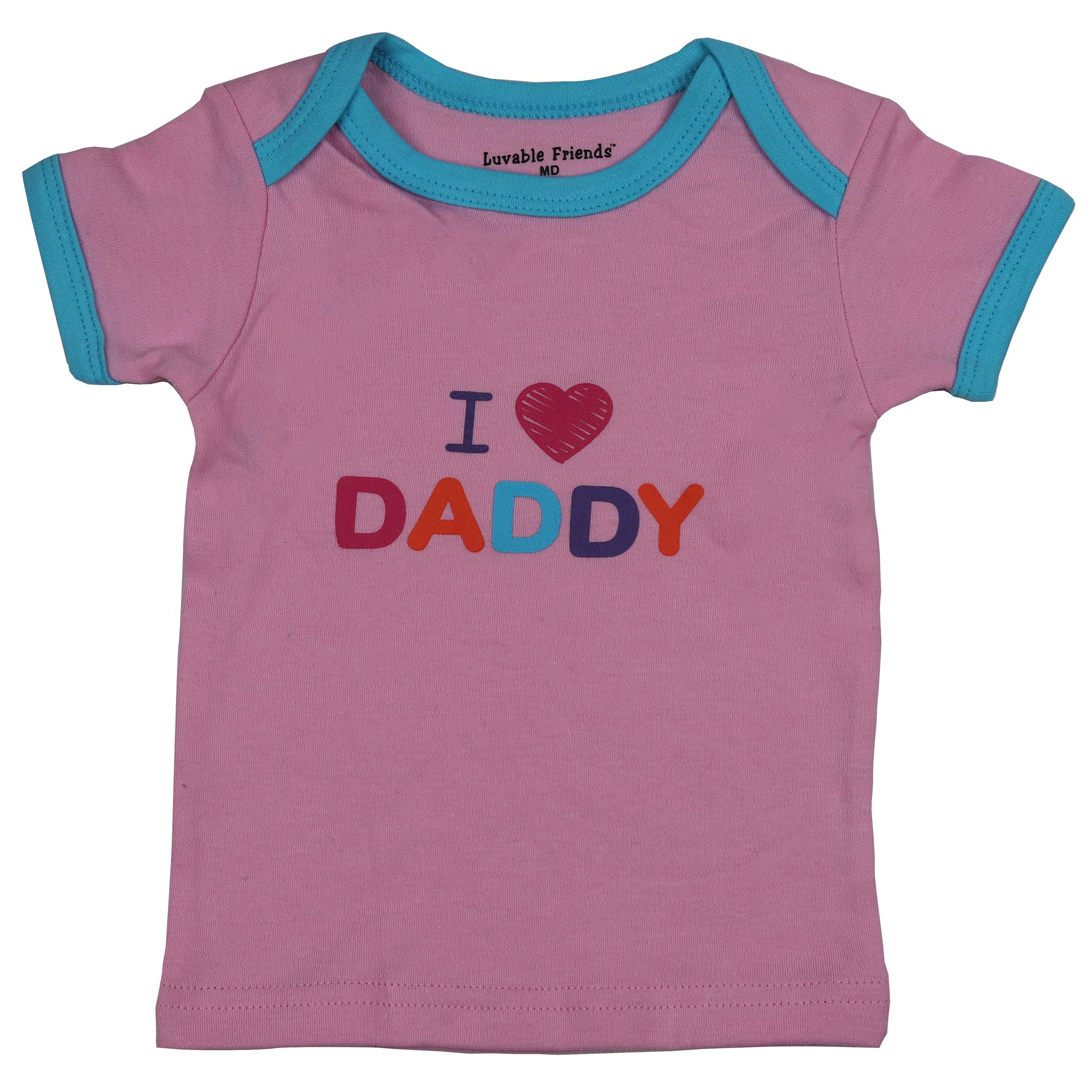 تی شرت آستین کوتاه نوزادی مدل I Love Daddy