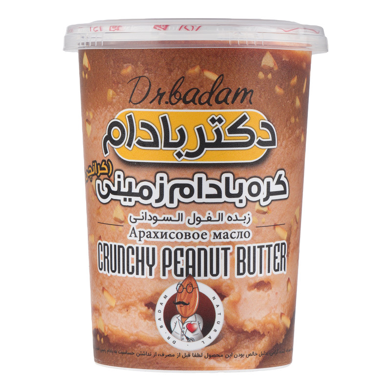کره بادام زمینی کرانچی دکتر بادام - 470 گرم