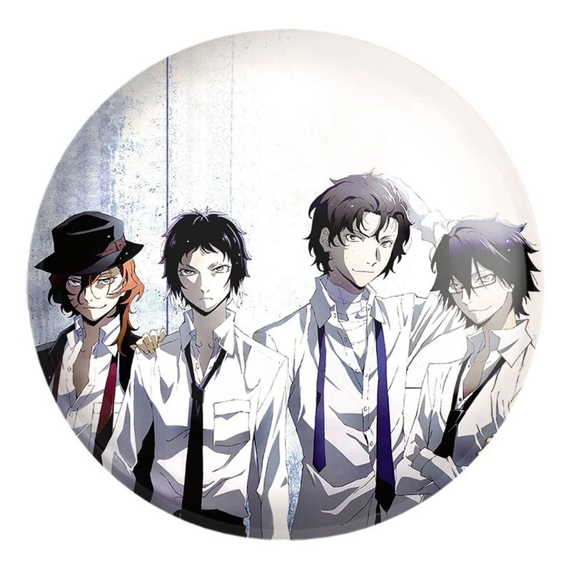 پیکسل خندالو طرح رامپو و موری و اکوتاگاوا و چویا انیمه سگ های ولگرد بانگو کد 11761 مدل بزرگ