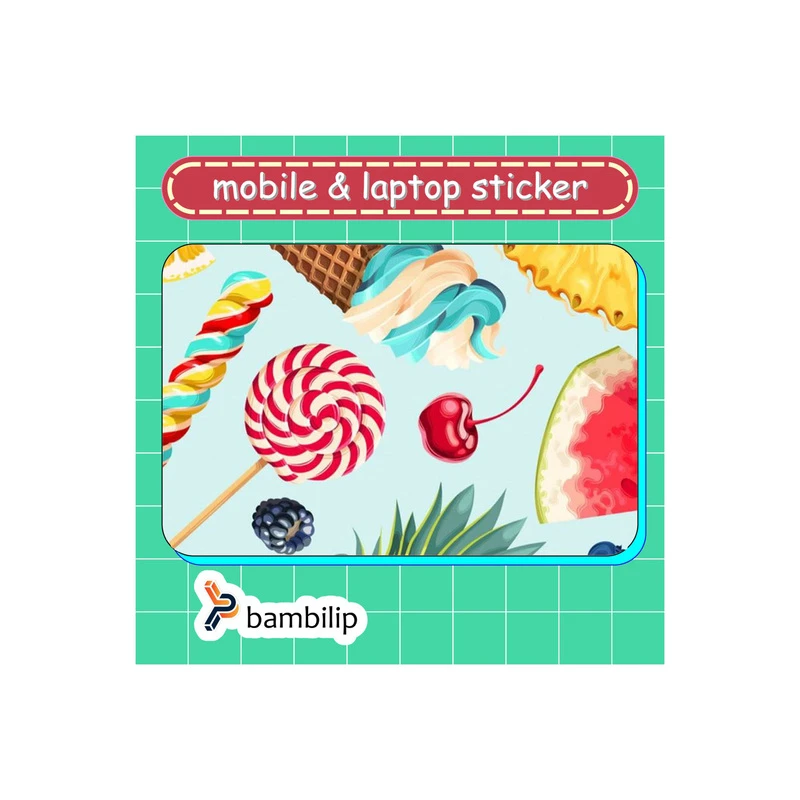 استیکر بامبیلیپ مدل کارت عابر طرح بک گراند تابستانی کد 0190661