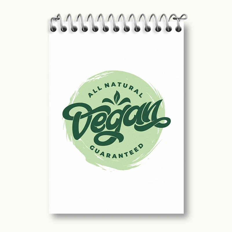 دفتر یادداشت 50 برگ خندالو مدل وگن Vegan کد 31119
