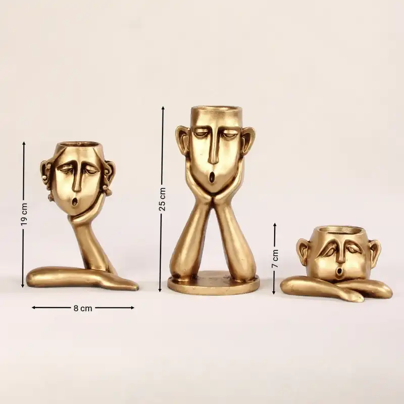 گلدان دکوری مدل خانواده‌ی کله کد 51