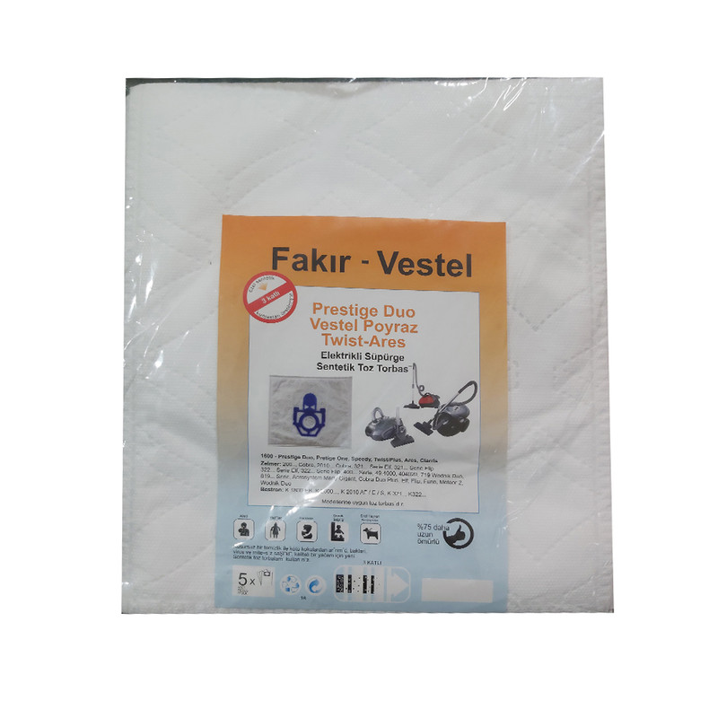 پاکت جاروبرقی مدل میکرو فیلتر مناسب برای جاروبرقی فکر بسته 5 عددی پاکت جاروبرقی مدل میکرو فیلتر مناسب برای جاروبرقی فکر بسته 5 عددی