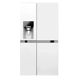 یخچال فریزر ساید بای ساید 28 فوت دوو مدل SXi20-10W، آب سردکن و یخساز اتوماتیک، با ارتفاع 181.6، پهنای 92 و عمق 72 سانتی متر، میزان مصرف انرژی A+، دارای 5 طبقه در یخچال و 3 طبقه در فریزر، لزوم اتصال به شیر آب دارد، دارای سرمایش و انجماد سریع