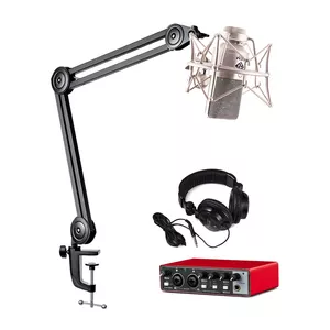 میکروفون استودیویی جم آدیو مدل GA-103 به همراه کارت صدا و هدفون