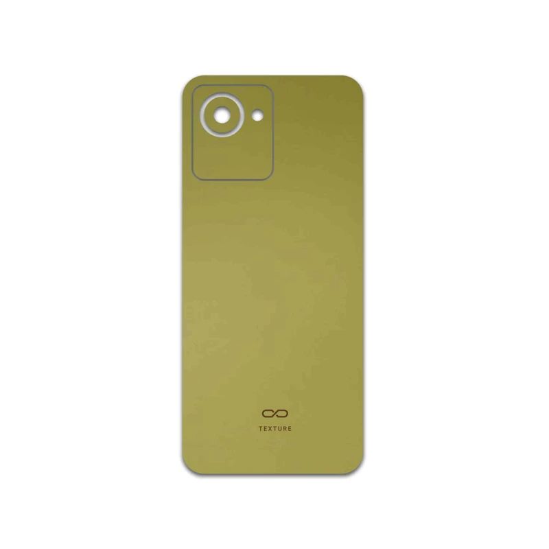 برچسب پوششی ماهوت مدل Matte-Gold مناسب برای گوشی موبایل ریلمی C30s