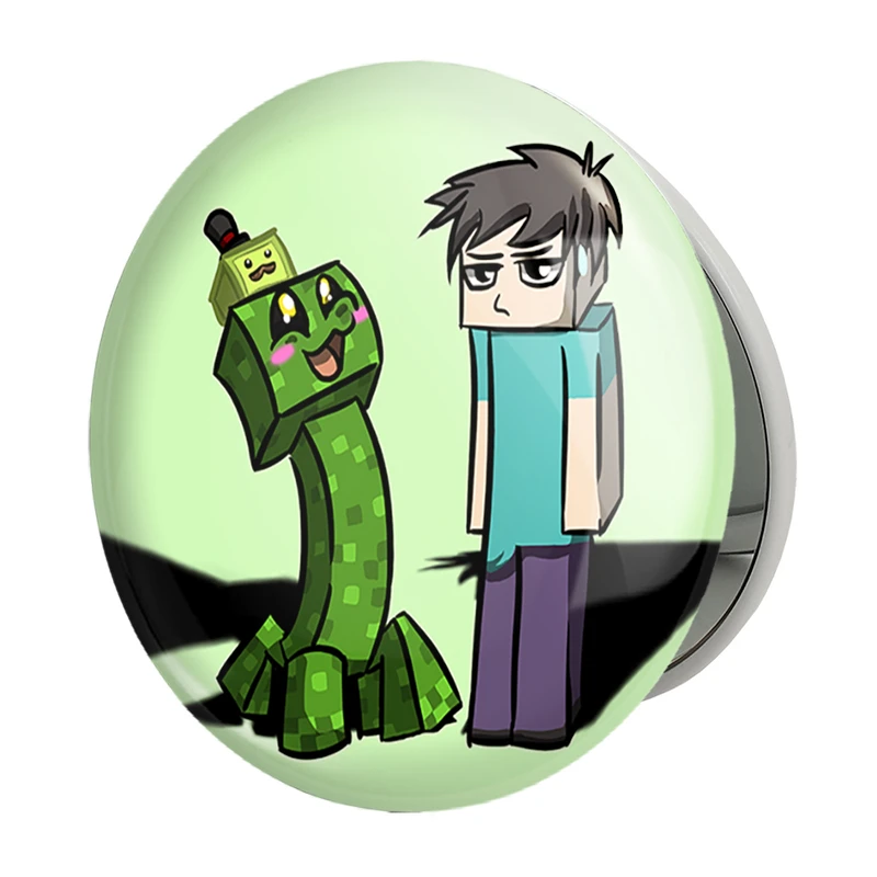 آینه جیبی خندالو طرح بازی ماینکرافت (Minecraft) مدل تاشو کد 37009