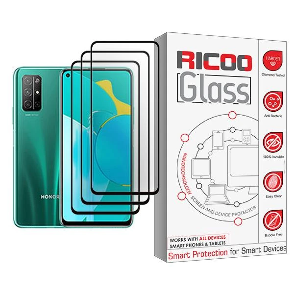 محافظ صفحه نمایش ریکو مدل Ricoo Glass MIX003 مناسب برای گوشی موبایل آنر 30S بسته سه عددی