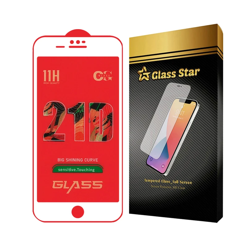 محافظ صفحه نمایش گلس استار مدل FULLGS مناسب برای گوشی موبایل اپل iPhone 8 / iPhone 7 / iPhone SE 2020 / iPhone SE 2022