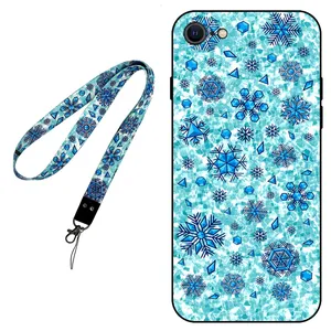 Megafone Snow Flake 0014 Cover For Apple iPhone 7 / 8 With Neckband
