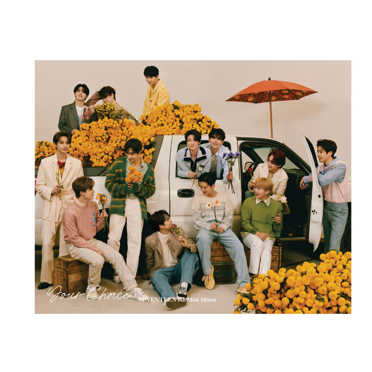  کارت پستال بادکنک آبی طرح Seventeen مدل S1