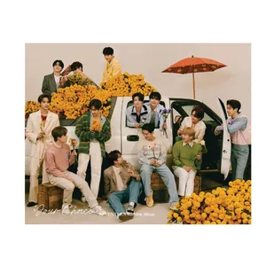  کارت پستال بادکنک آبی طرح Seventeen مدل S1