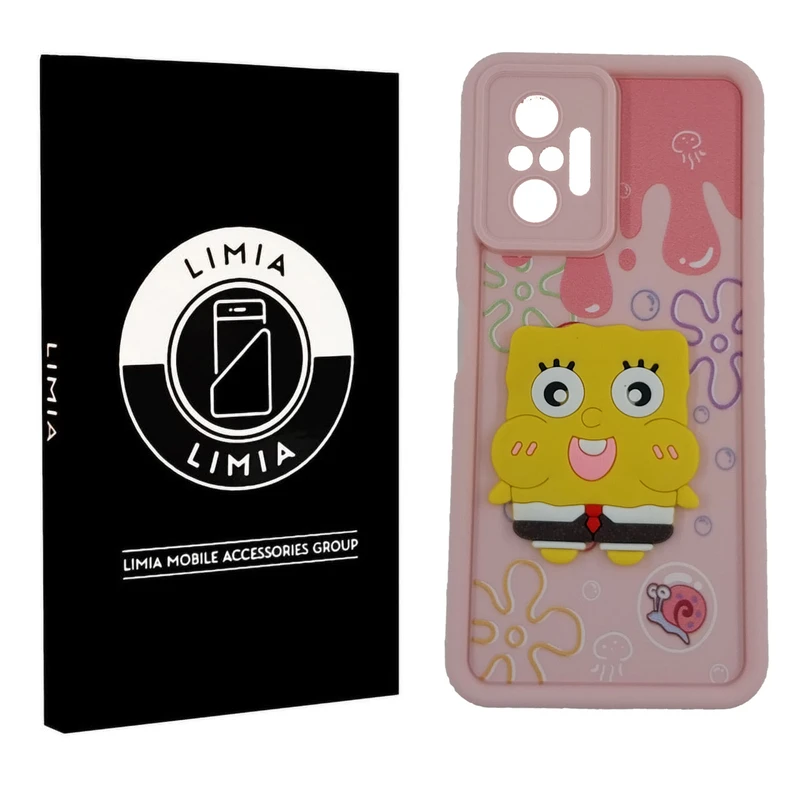 کاور لیمیا مدل سولید لنزدار طرح عروسکی برجسته مناسب برای گوشی موبایل شیائومی Redmi Note 10 Pro