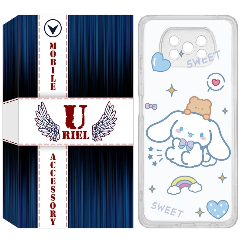 کاور یوریل مدل Clear کد 24 طرح خرگوش بامزه مناسب برای گوشی موبایل شیائومی Poco X3 / X3 Pro / X3 NFC