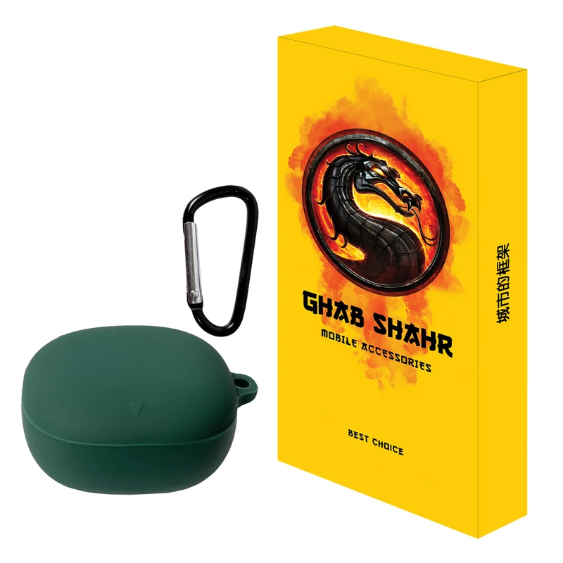 کاور قاب شهر مدل PODCASE مناسب برای کیس هدفون بی سیم انکر Soundcore Liberty 4 به همراه قلاب
