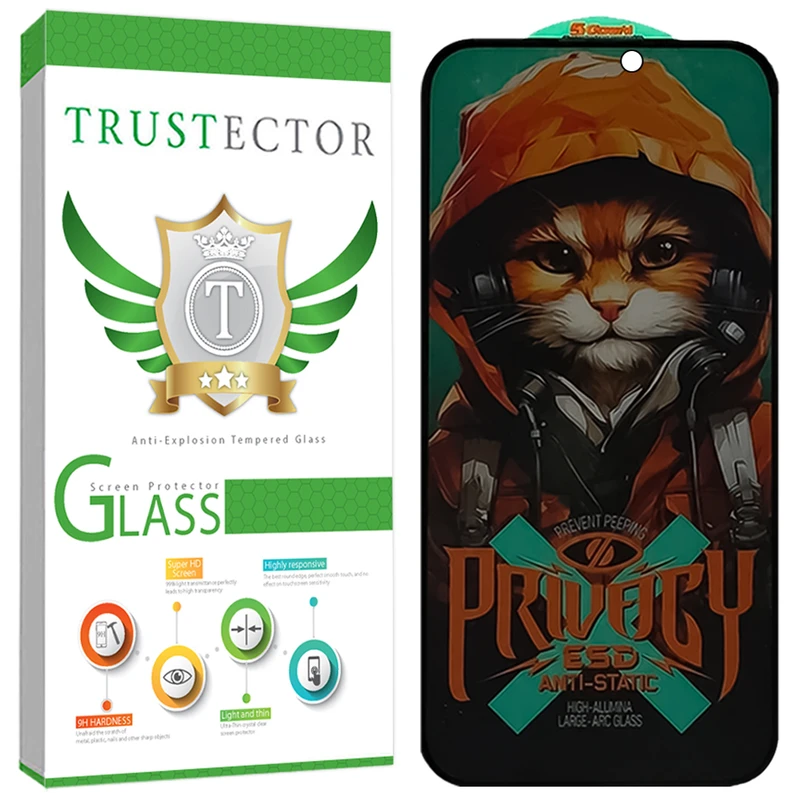 محافظ صفحه نمایش تراستکتور مدل CATPRVT مناسب برای گوشی موبایل اپل iPhone 12 Pro Max