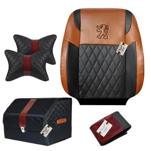 روکش صندلی خودرو سوشیانت مدل کاج مناسب برای پژو 405 همراه با پشت گردنی و جعبه نظم دهنده