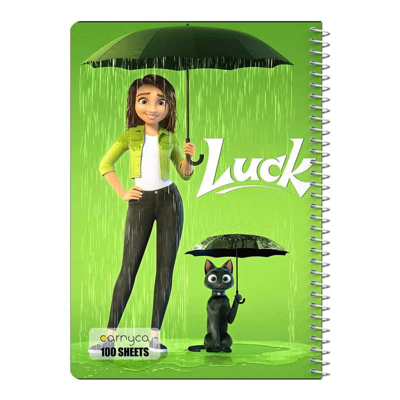 دفتر مشق 100 برگ سیمی کارنیکا طرح لاک  Luck کد 92476