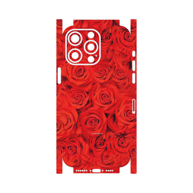 برچسب پوششی ماهوت مدل Red_Flower-FullSkin مناسب برای گوشی موبایل اپل iPhone 15 Pro Max
