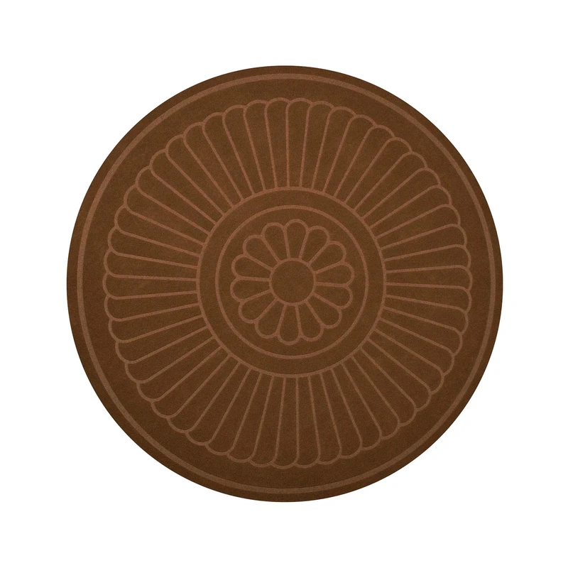 پادری طرح طاووسی دایره سایز 75x75 سانتی متر