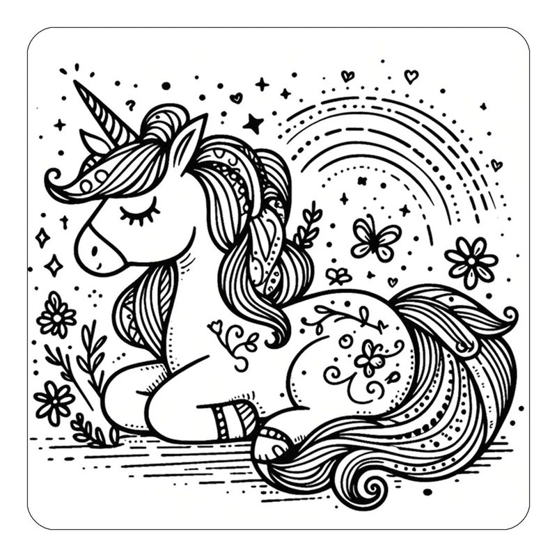 مگنت کاکتی طرح اسب تک شاخ و یونیکورن مدل mp31354