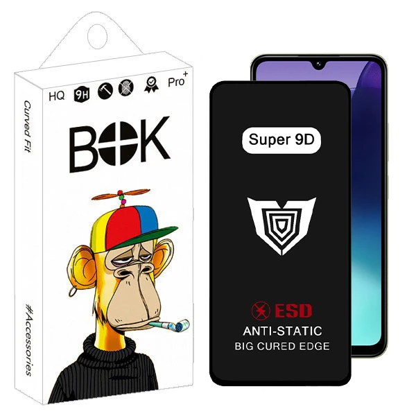 محافظ صفحه نمایش بوک مدل Super 9D Touch مناسب برای گوشی موبایل شیائومی redmi 14c / poco m7 5G / 14r