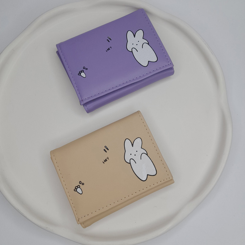 کیف پول زنانه مدل چاپ خرگوش کد 011