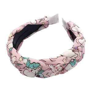 تل مو دخترانه مدل گیسبافت طرح یونیکورن كد PRC125-2R