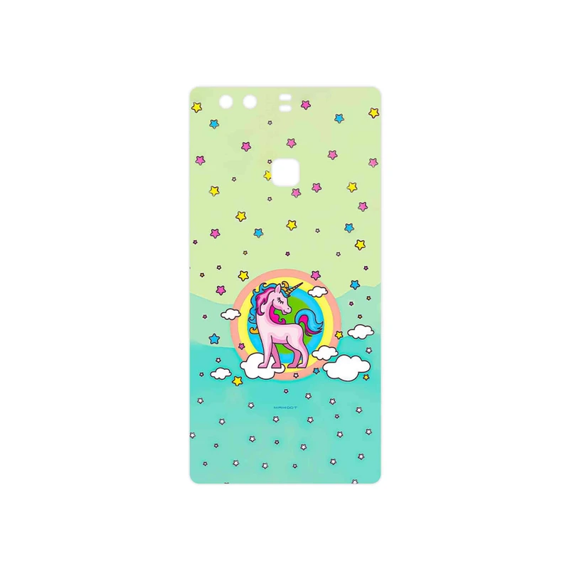 برچسب پوششی ماهوت مدل Rainbow unicorn adventure مناسب برای گوشی موبایل هوآوی P9 Plus